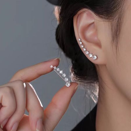 Sterling Silver Zircon Diamond Crawlers